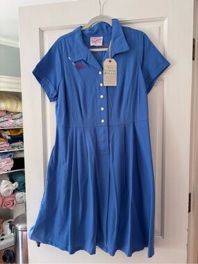 NWT Tuesday of California Diner Dress in Oyster